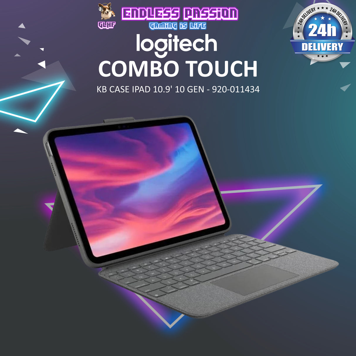 Logitech Combo Touch Keyboard Case for iPad 10.9" 10th Gen - 920-011434