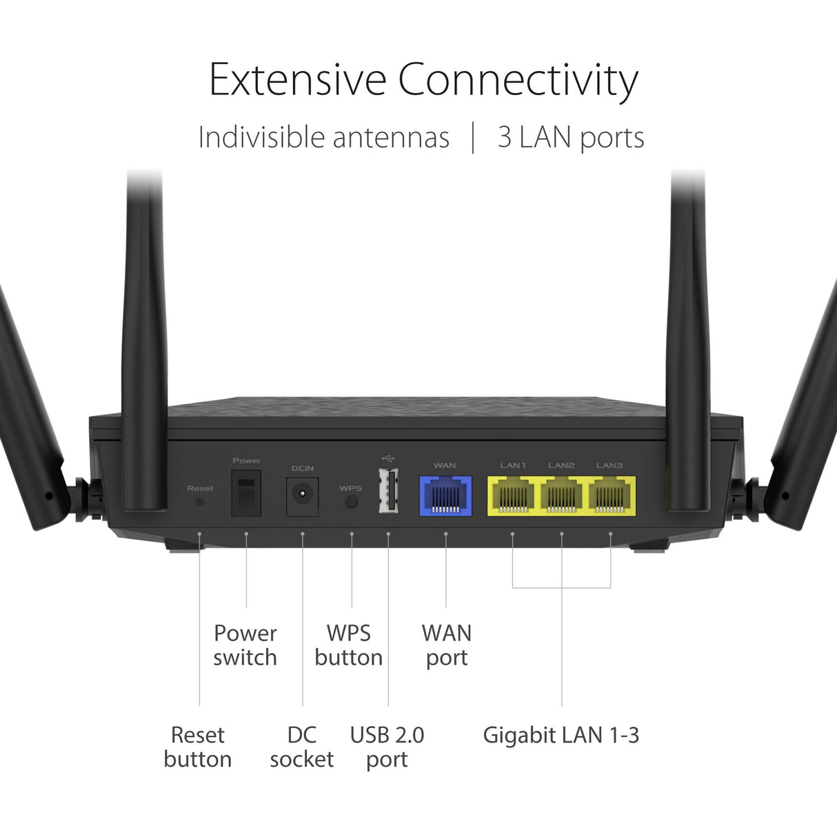 Asus RT-AX53U AX1800 Dual Band WiFi 6 (802.11ax) Router