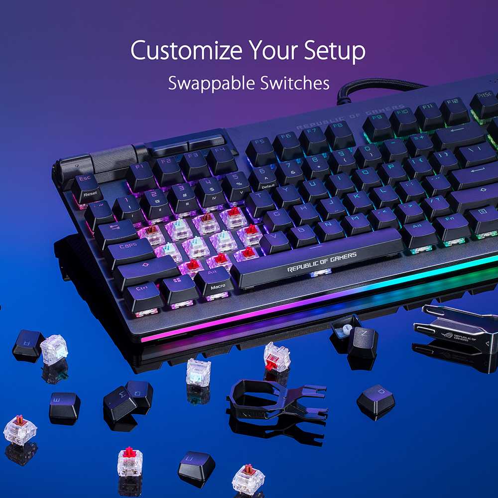 Asus ROG Strix Flare II Animate Wired Gaming Mechanical Keyboard