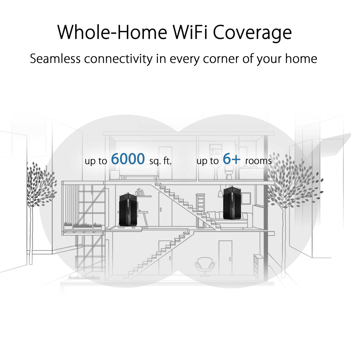 ASUS ZenWiFi Pro XT12 AX11000 Tri-Band WiFi 6 (802.11ax) Mesh WiFi System