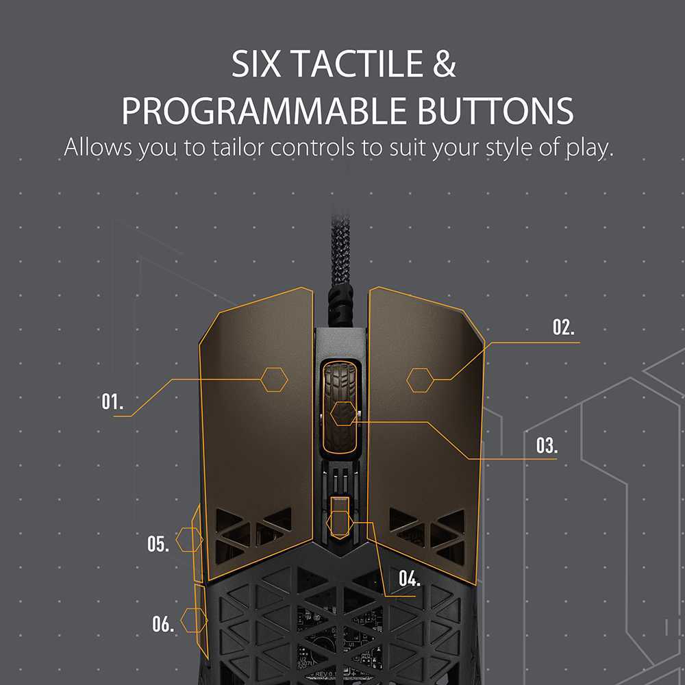 Asus TUF Gaming M4 Air Wired Gaming Mouse