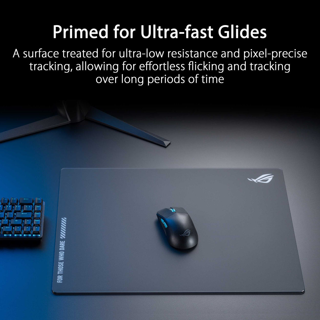 Asus ROG Moonstone Ace Large Tempered Glass Mousepad