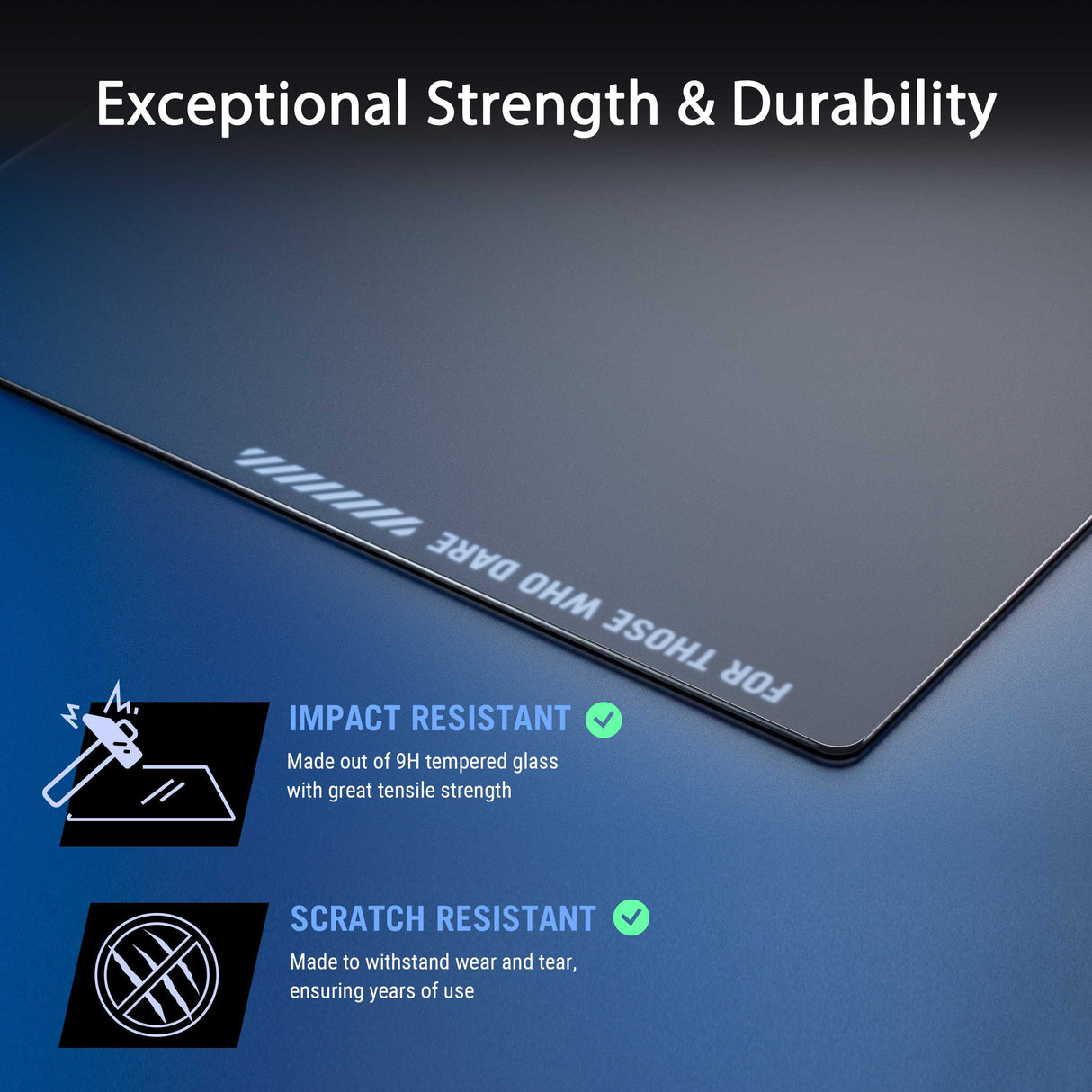 Asus ROG Moonstone Ace Large Tempered Glass Mousepad