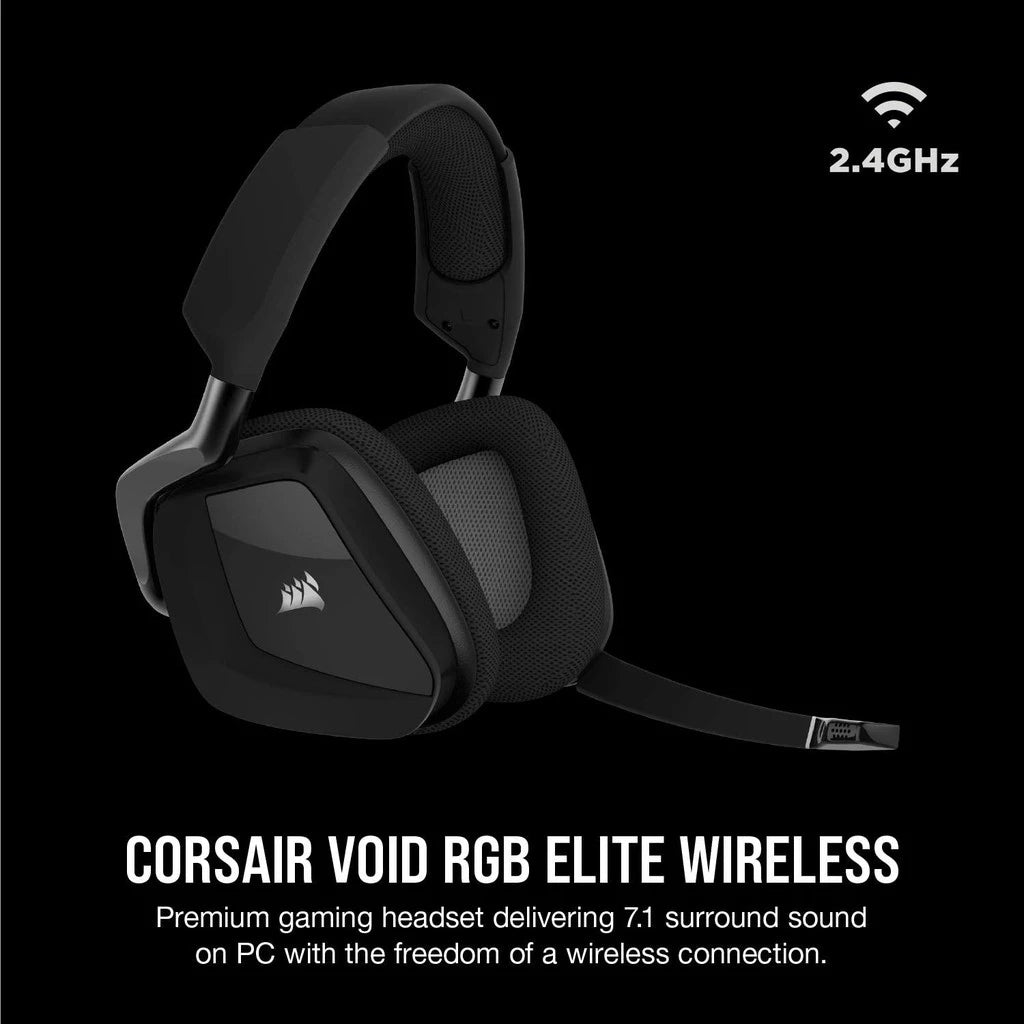 Corsair Void RGB Elite Wireless Premium Gaming Headset with 7.1 Surround Sound