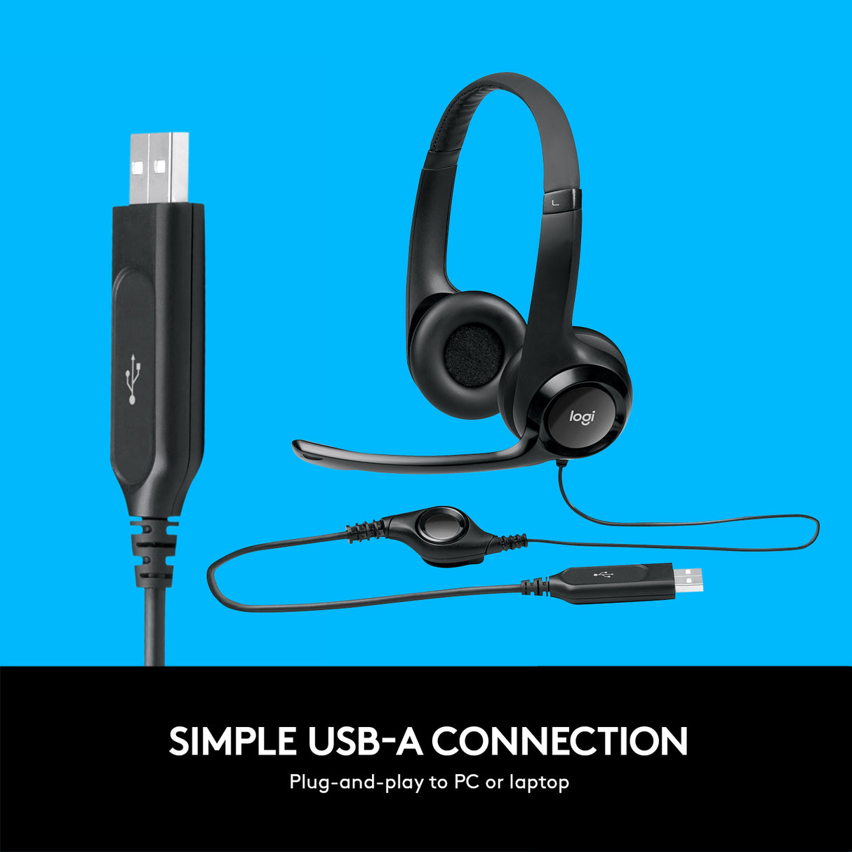 Logitech H390 USB Stereo Headset