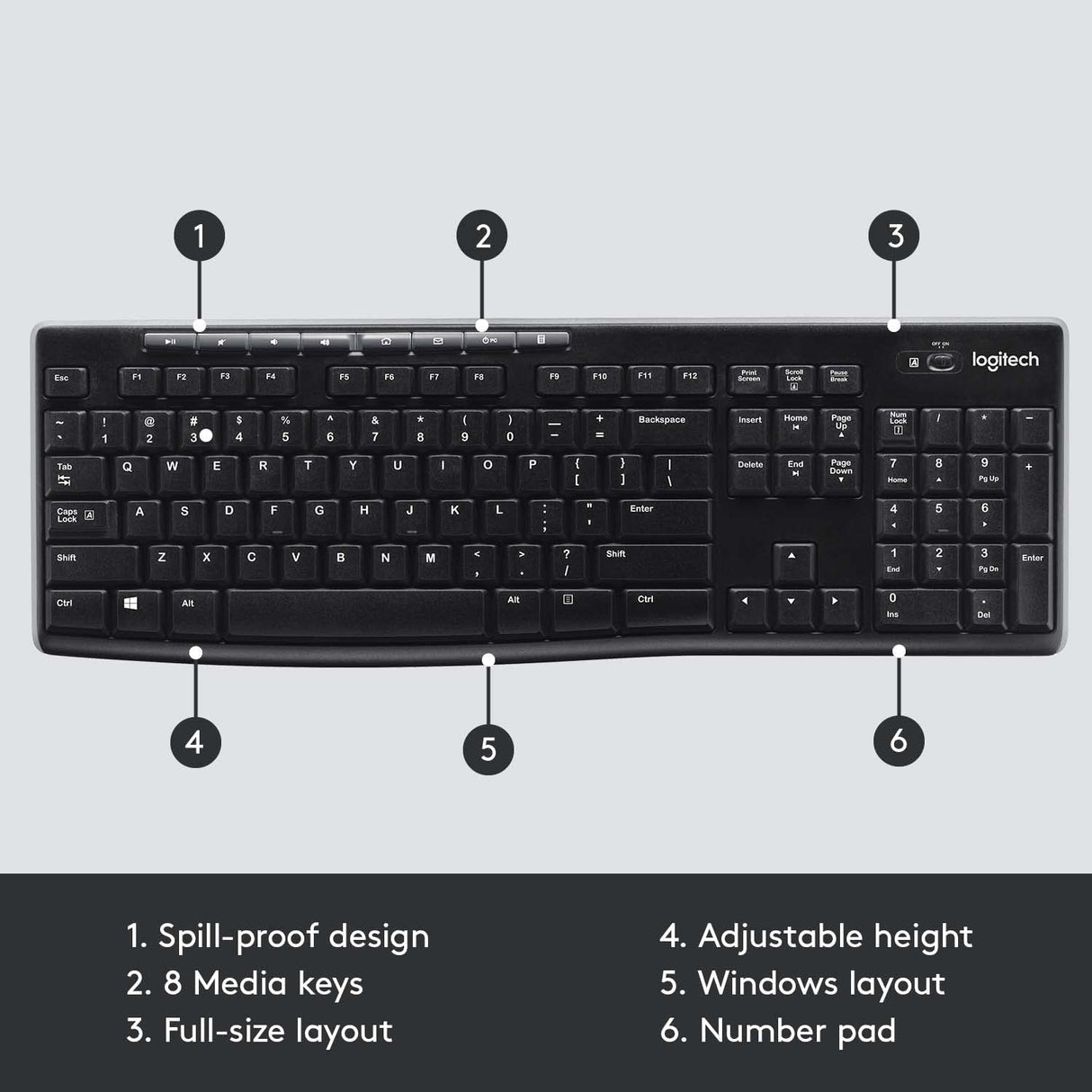 Logitech K270 Wireless Keyboard