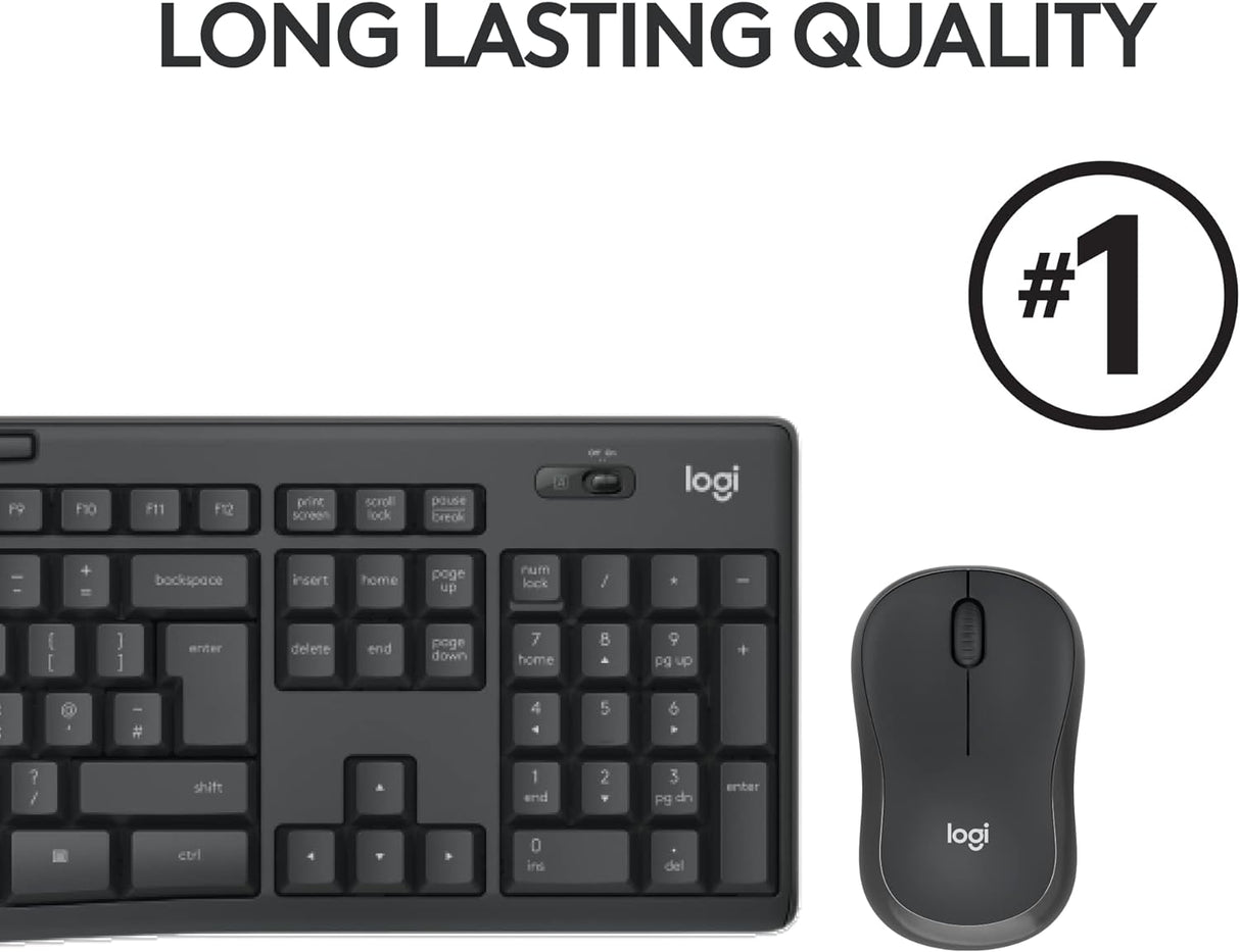 Logitech MK295 Silent Wireless Mouse And Keyboard Combo