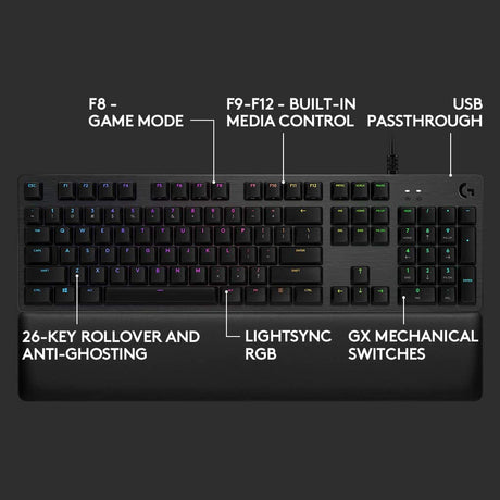 Logitech G513 RGB Wired Mechanical Gaming Keyboard