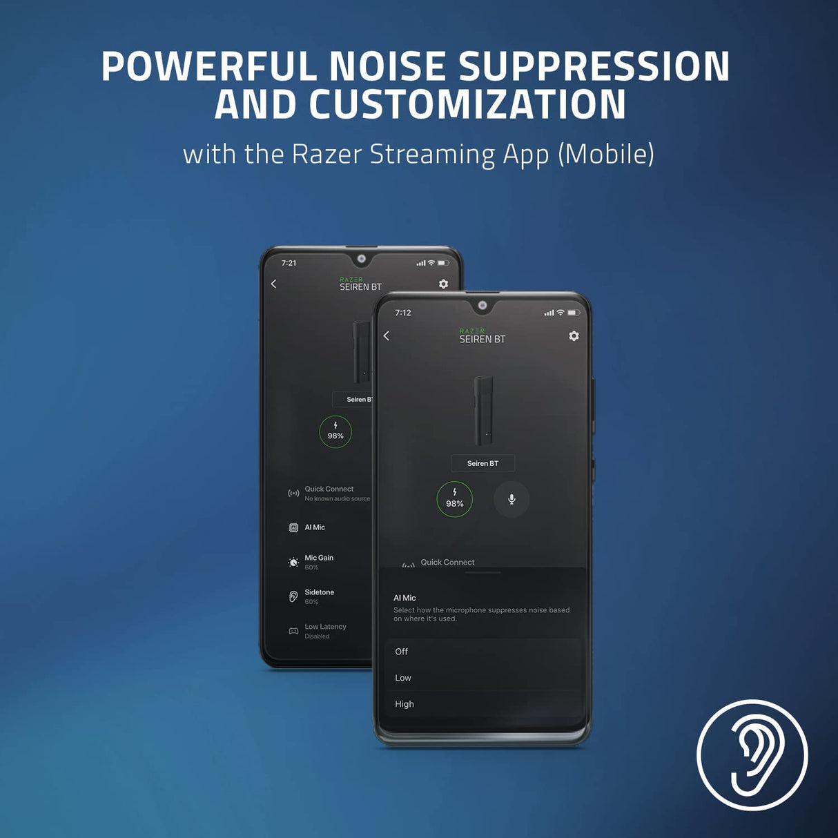 Razer Seiren BT Bluetooth Microphone for Mobile Streaming