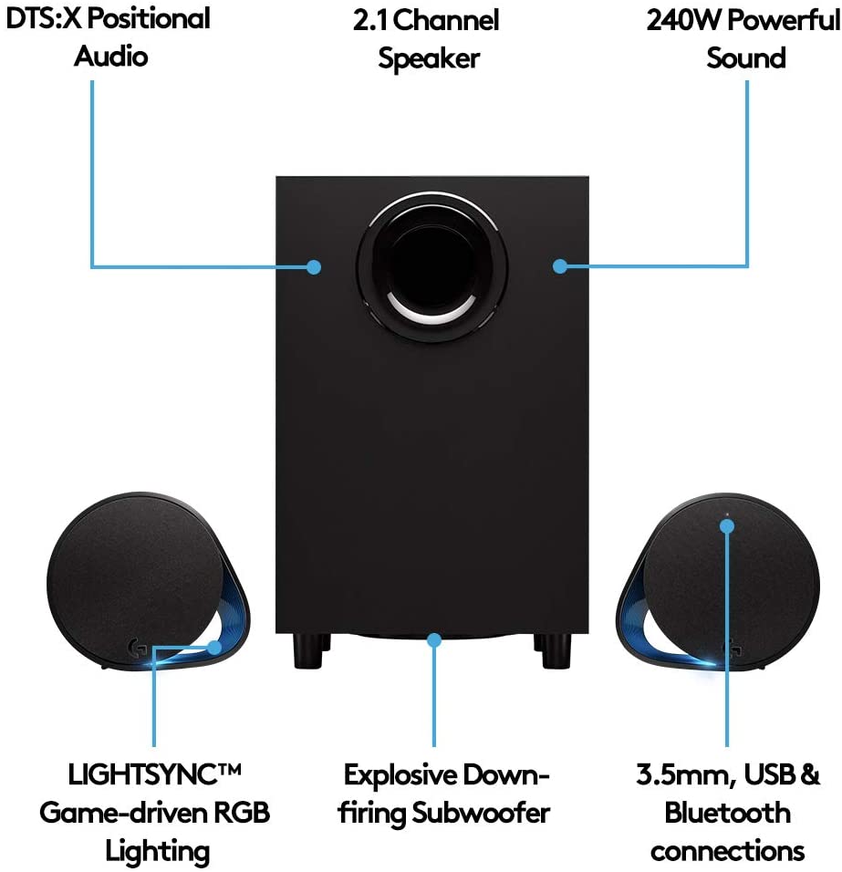 Logitech G560 LIGHTSYNC PC Gaming Speaker