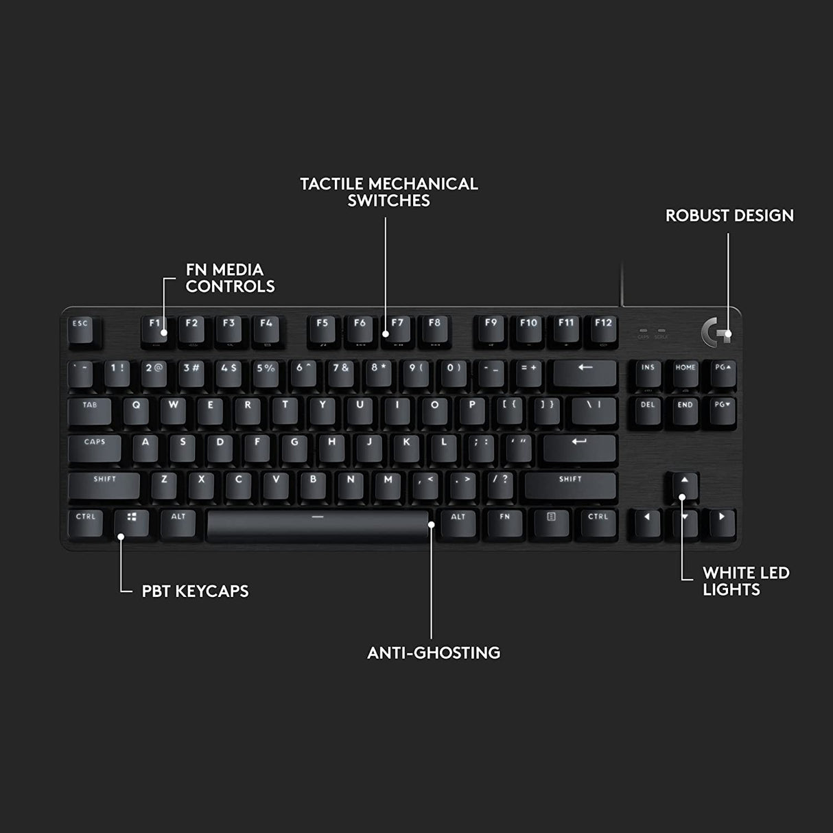 Logitech G413 TKL SE Wired Mechanical Gaming Keyboard