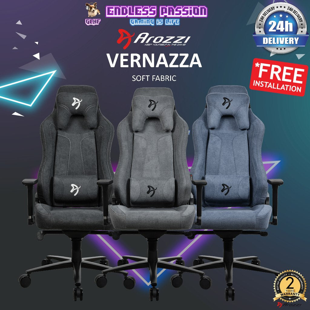 Arozzi Vernazza Soft Fabric Gaming Chair