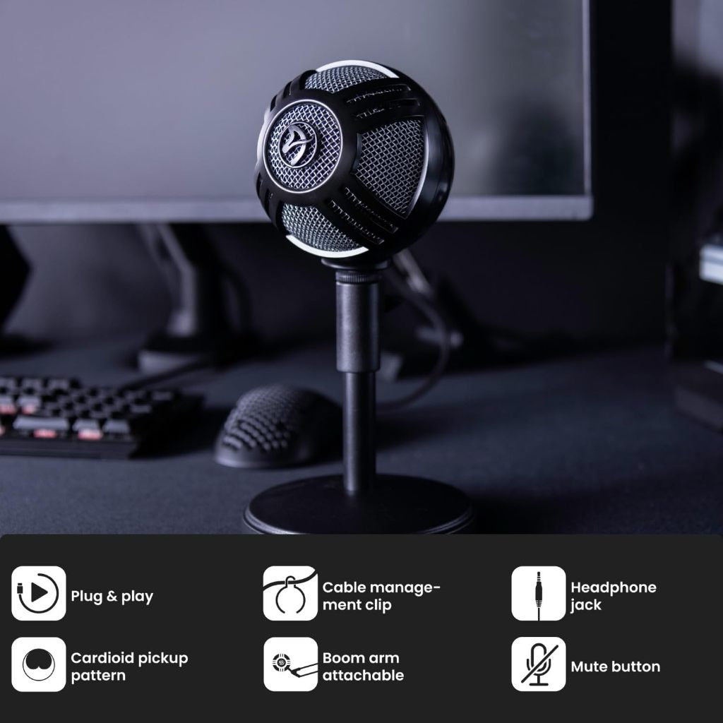 Arozzi Sfera Pro Professional Grade Gaming/Streaming/Office USB Microphone