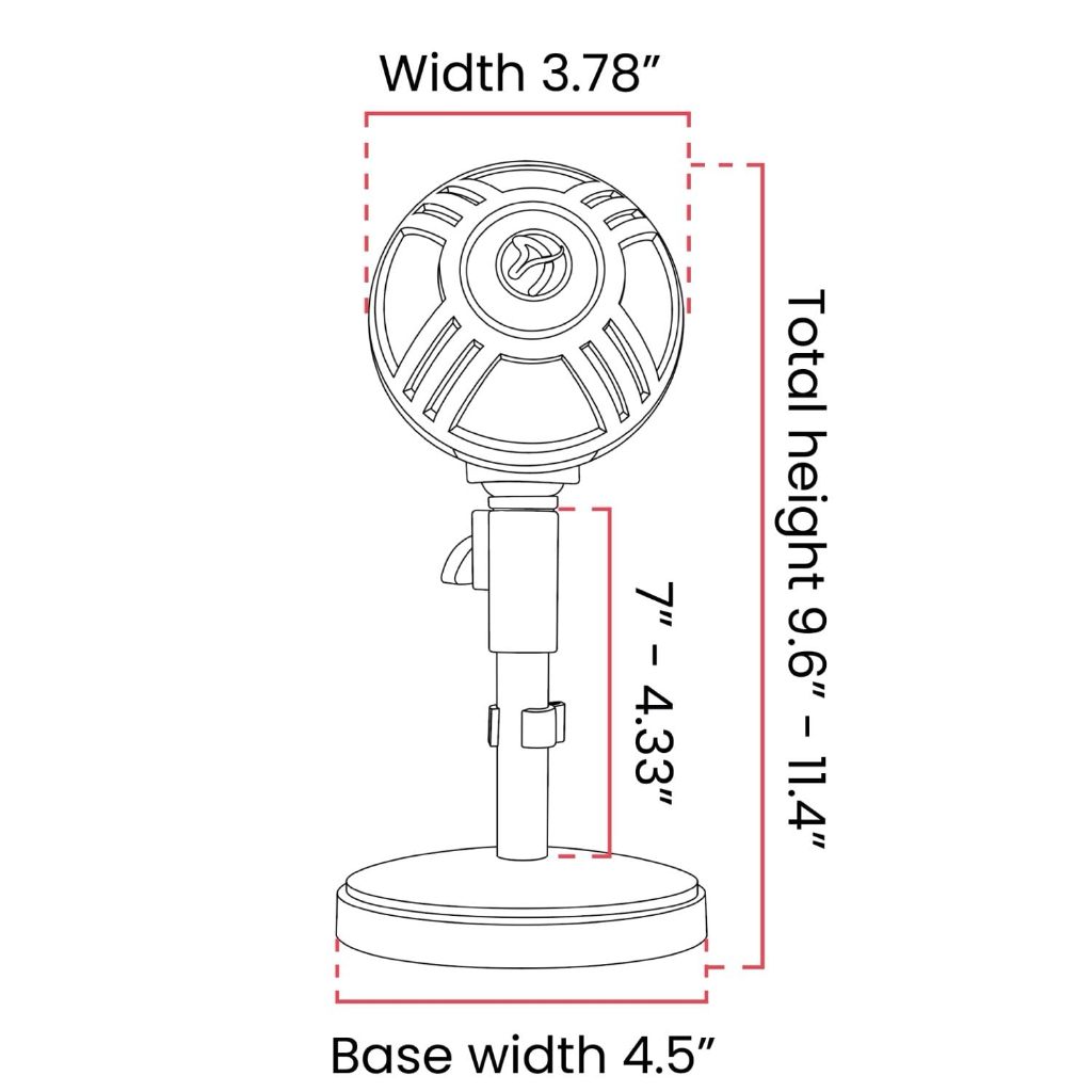 Arozzi Sfera Pro Professional Grade Gaming/Streaming/Office USB Microphone