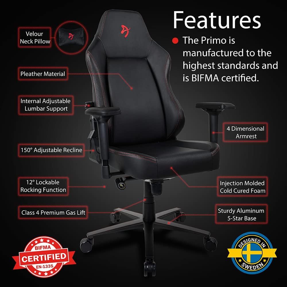 Arozzi Primo PU Leather Gaming Chair