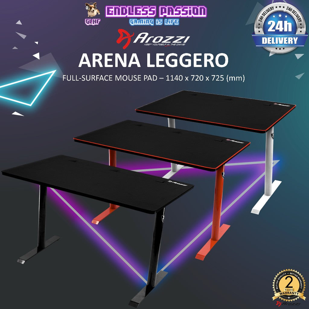 Arozzi Arena Leggero Gaming Desk