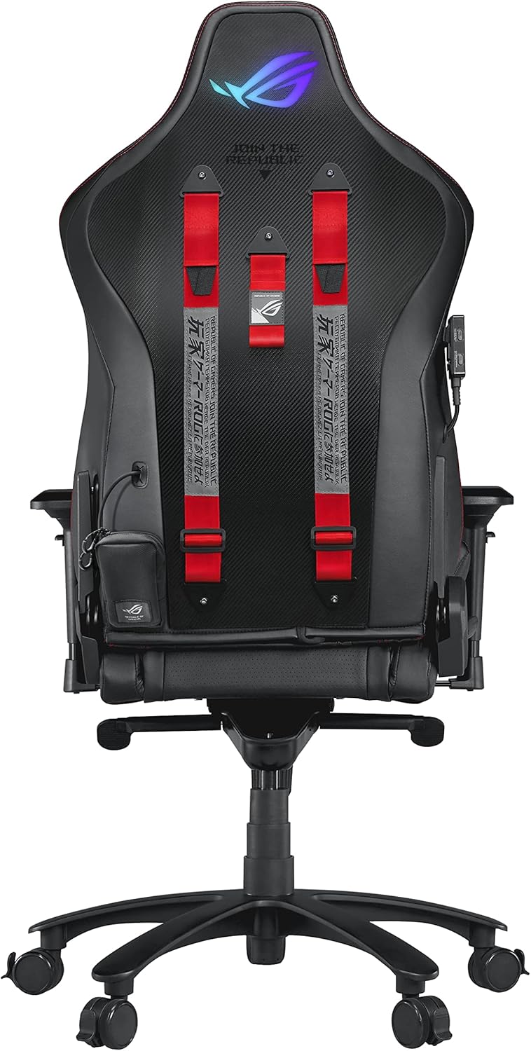 ASUS ROG Chariot RGB Gaming Chair (RGB Lighting, Adjustable Headrest, Memory-foam Lumbar Support, 5D armrests)