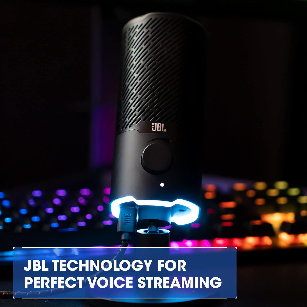 JBL Quantum Stream Dual Pattern Premium USB Microphone