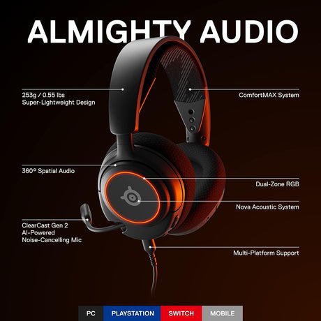 SteelSeries Arctis Nova 3 Gaming Headset