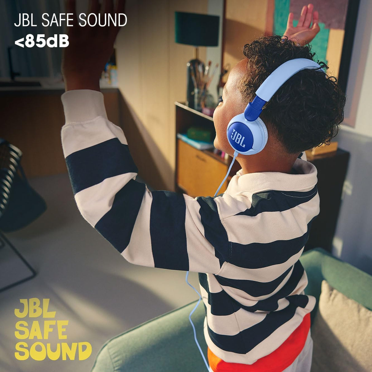 JBL JR 320 Wired On-Ear Headphones for Kids with Built-In Mic