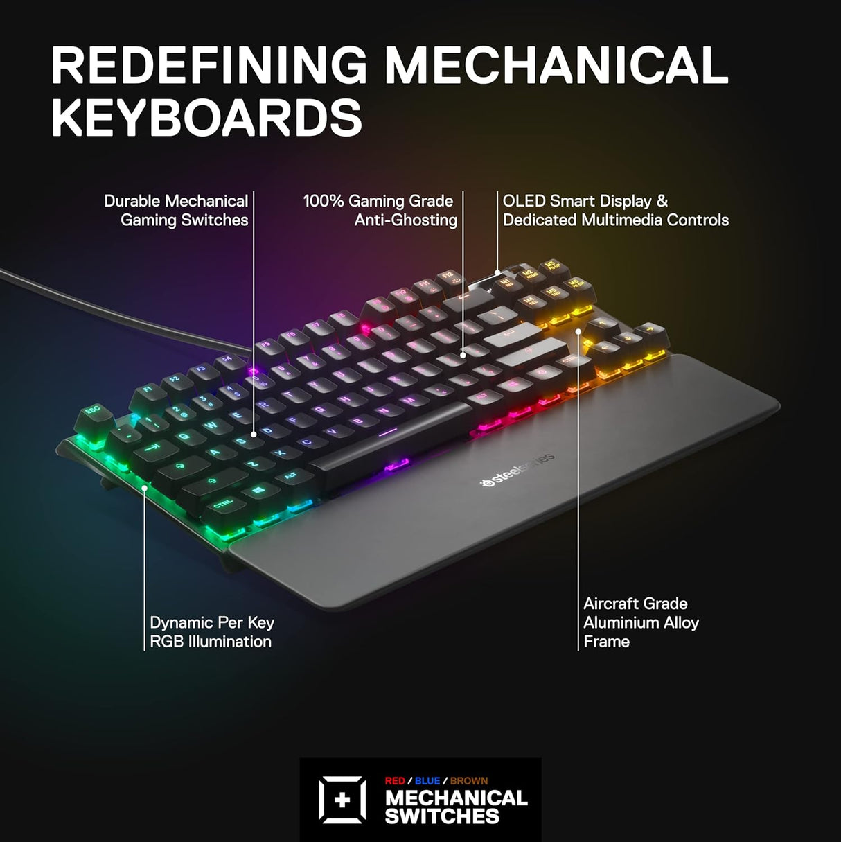 SteelSeries Apex 7 TKL Gaming Keyboard