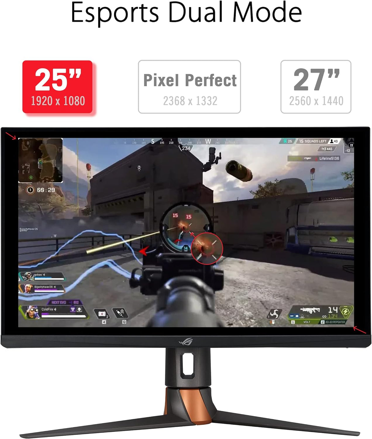 ASUS ROG Swift PG27AQN QHD 360Hz Gaming Monitor