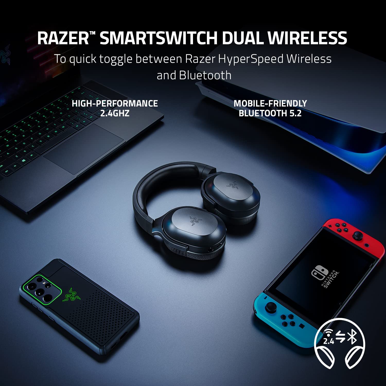 Razer Barracuda X Wireless Gaming Mobile Headset Endless Passion