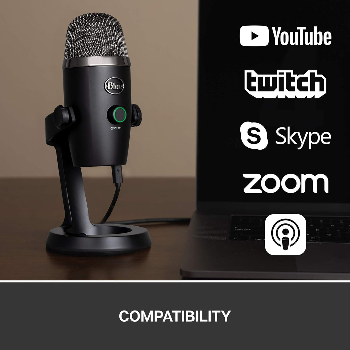 Logitech G Blue Yeti Nano USB Microphone