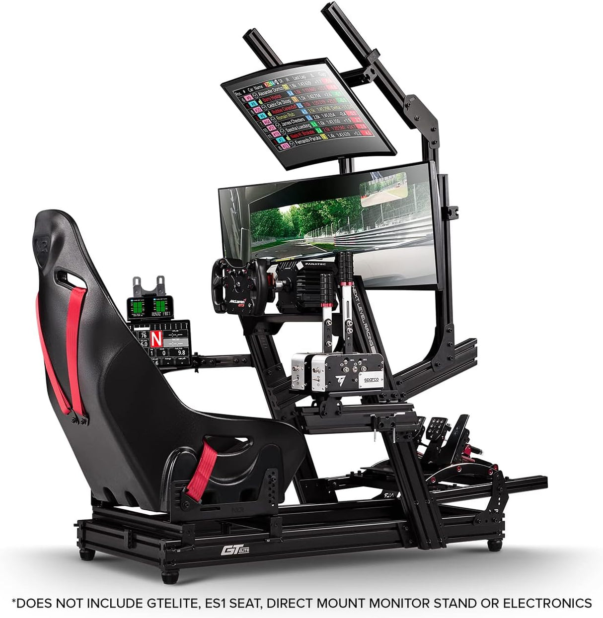 Next Level Racing GTELITE Direct Mount Overhead Monitor Add On - Black Edition