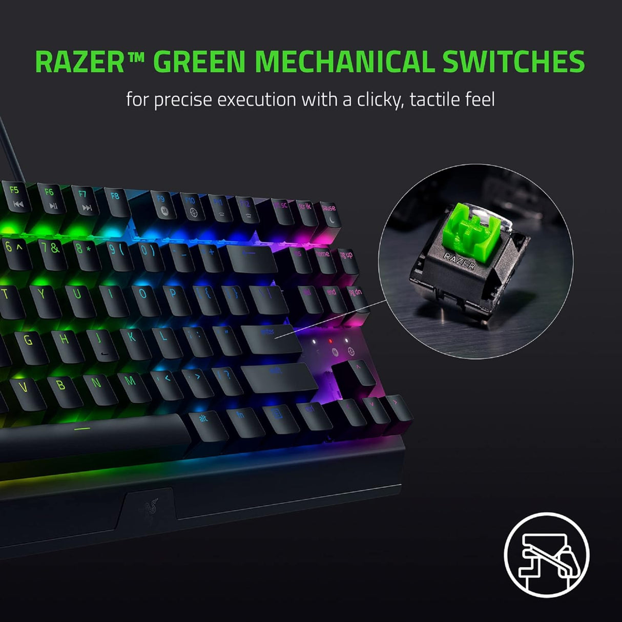 Razer BlackWidow V3 Tenkeyless Wired Mechanical Gaming Keyboard