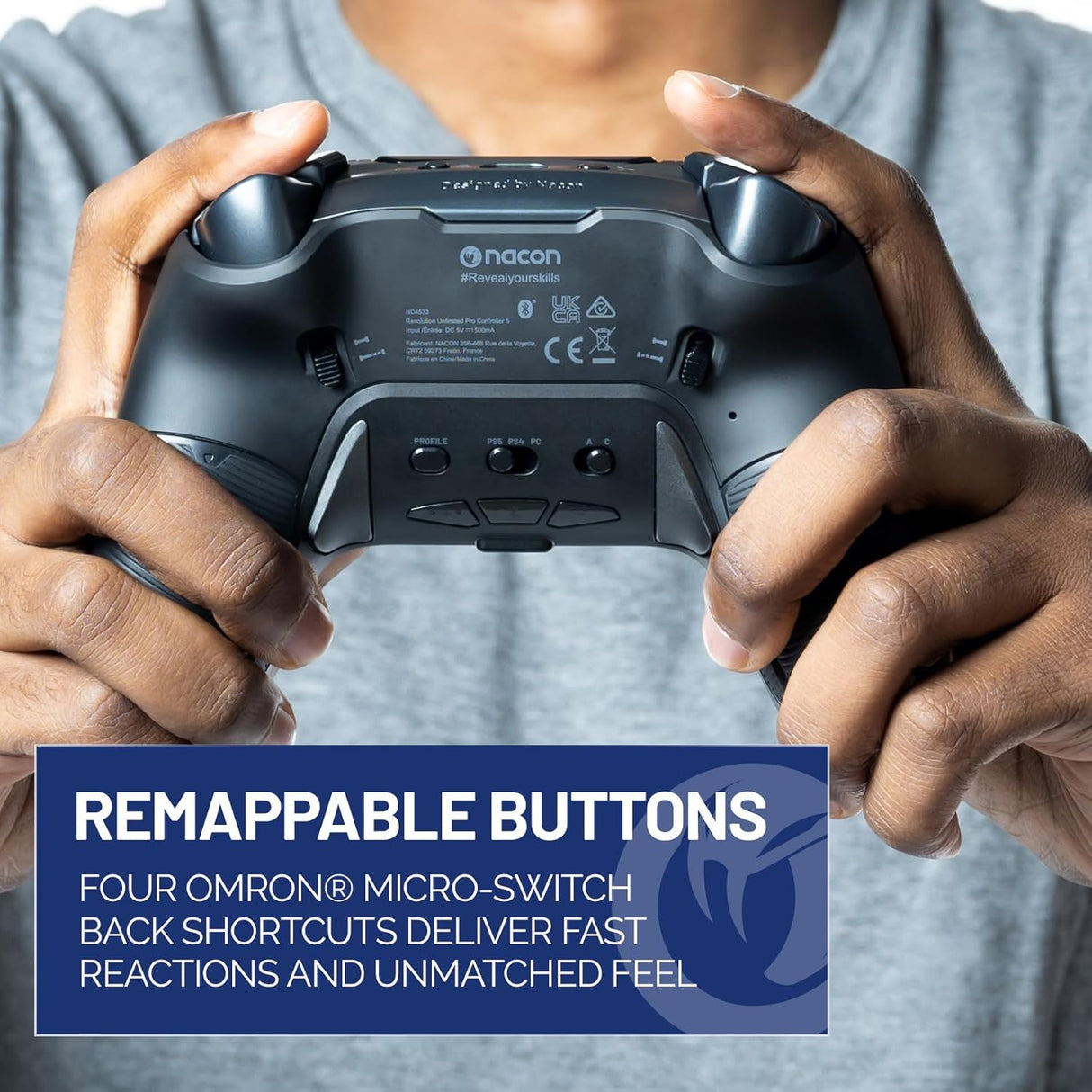 NACON Revolution 5 Pro Officially Licensed PlayStation Wireless Gaming Controller for PS5 / PS4 / PC