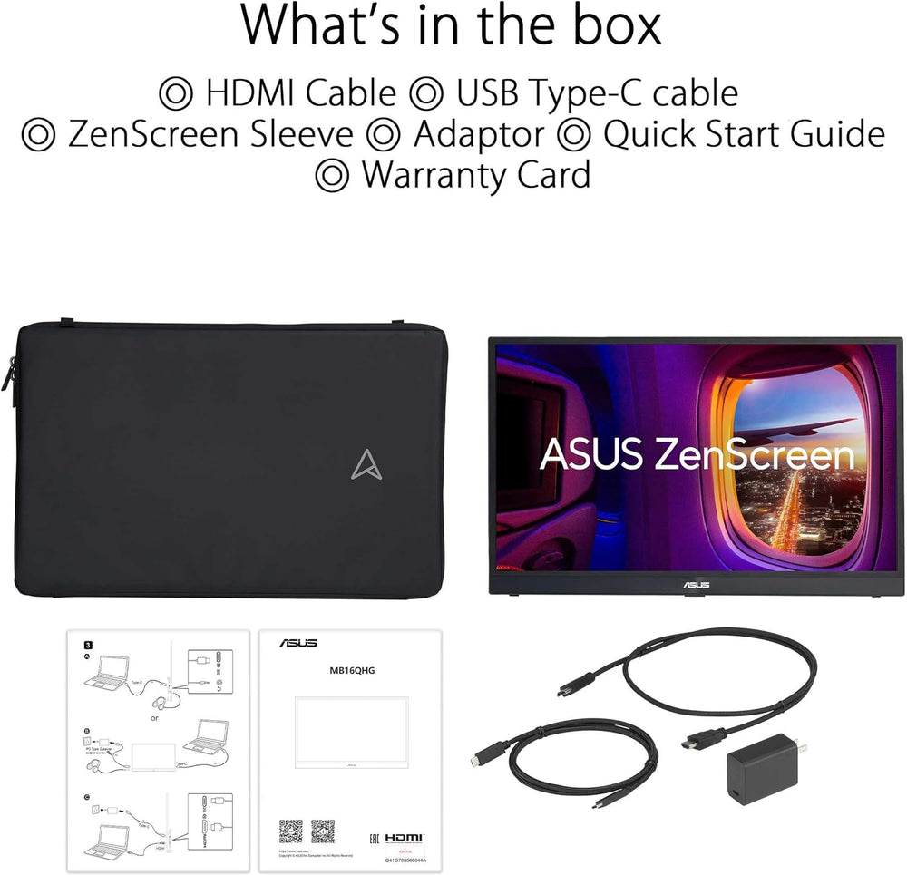 ASUS ZenScreen MB16QHG 16 Inch Portable Monitor – Endless Passion