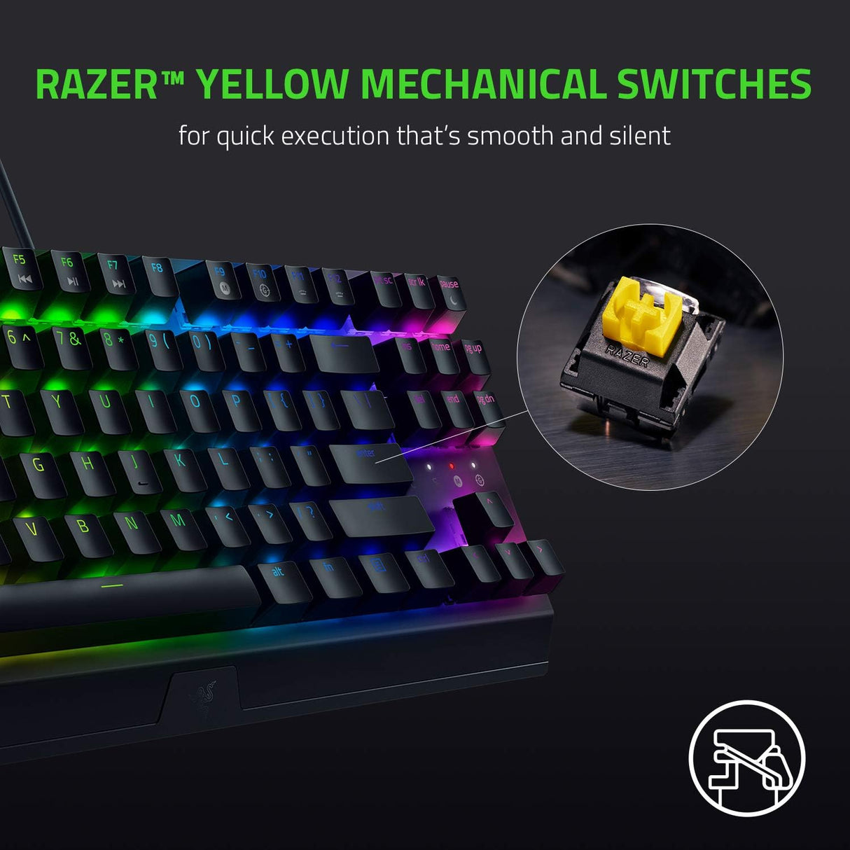 Razer BlackWidow V3 Tenkeyless Wired Mechanical Gaming Keyboard