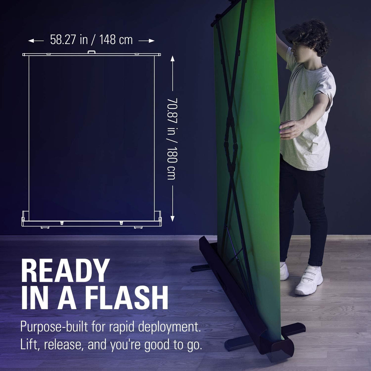 Elgato Green Screen - Collapsible Chroma Key Panel (CS-10GAF9901)