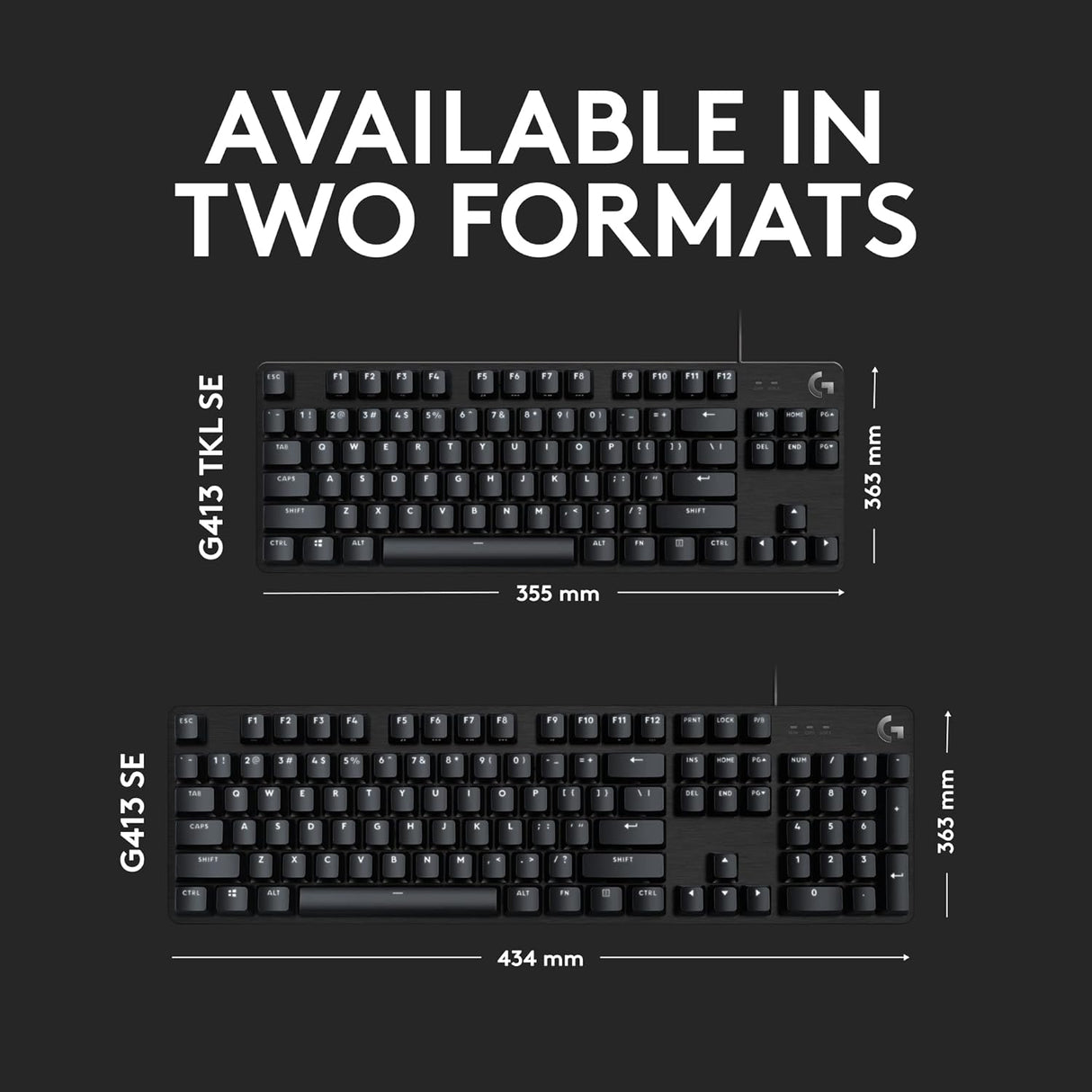 Logitech G413 SE Full-Size Wired Mechanical Gaming Keyboard