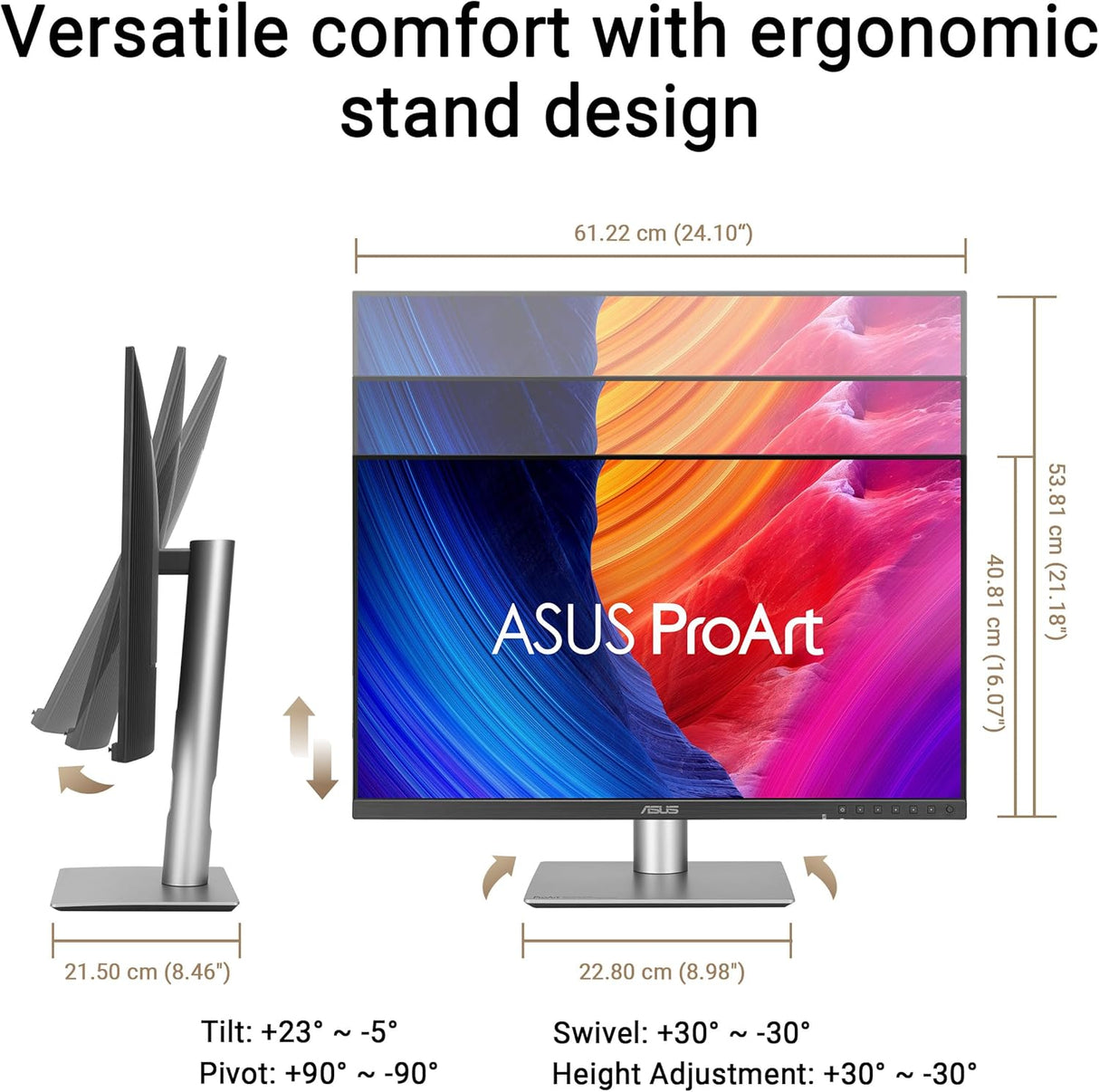 ASUS ProArt Display 5K PA27JCV Professional Monitor