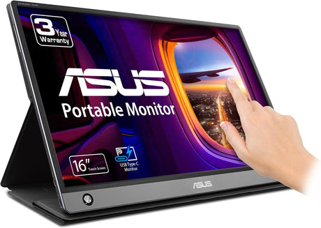 ASUS ZenScreen Touch MB16AMT 16 Inch USB Type-C Portable Monitor