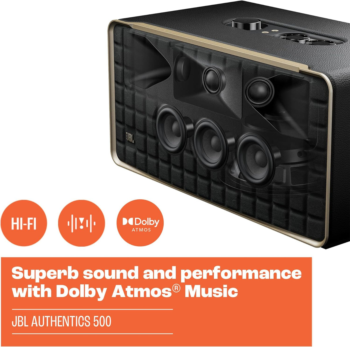 JBL Authentics 500 Retro Style Smart Home Speaker