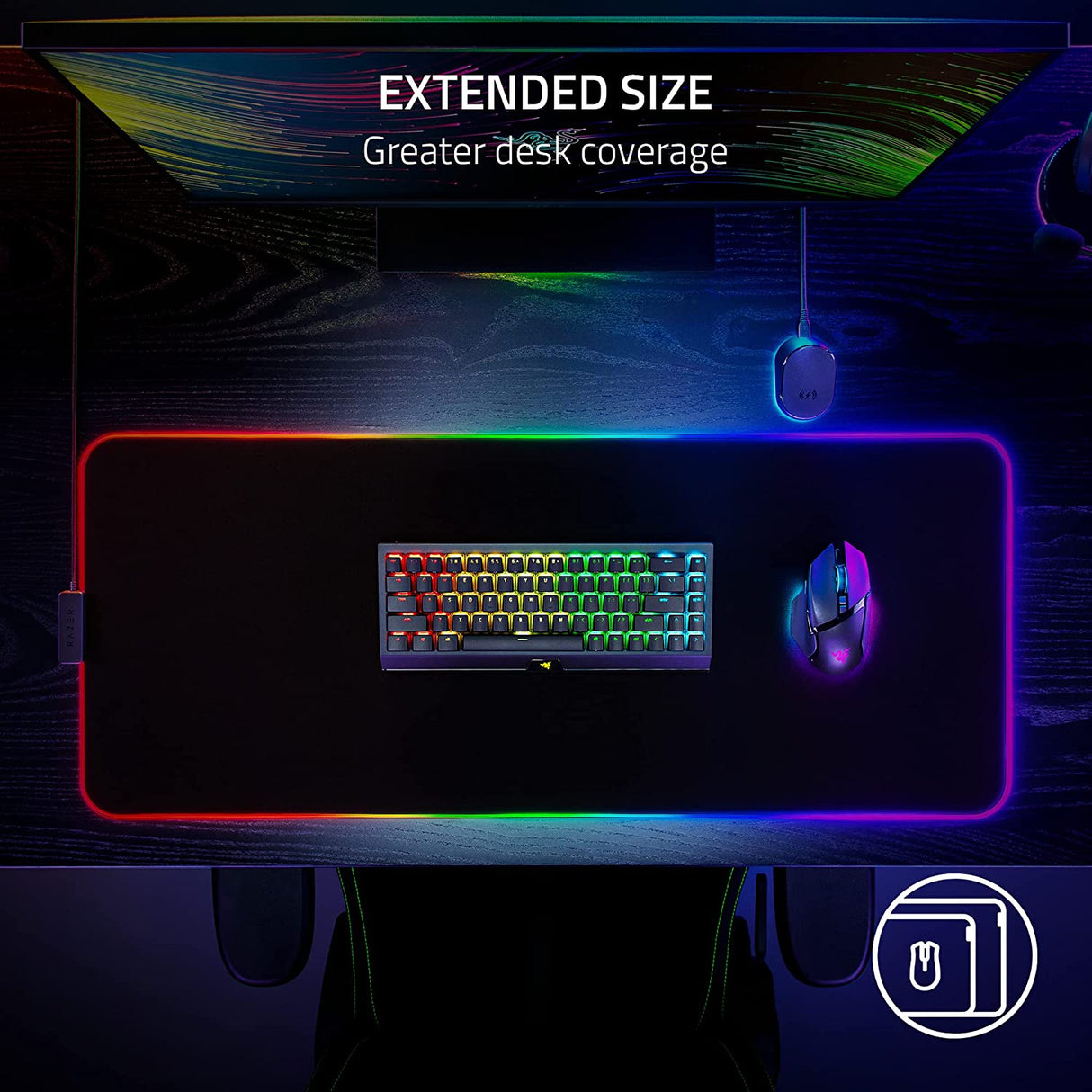 Razer Strider Chroma Hybrid Gaming Mouse Mat