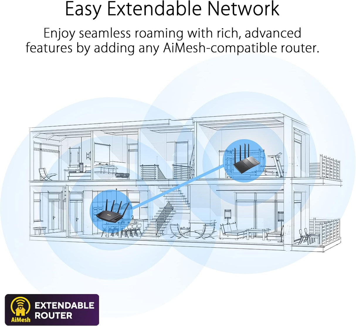 ASUS RT-AX3000 V2 Dual Band WiFi 6 Router