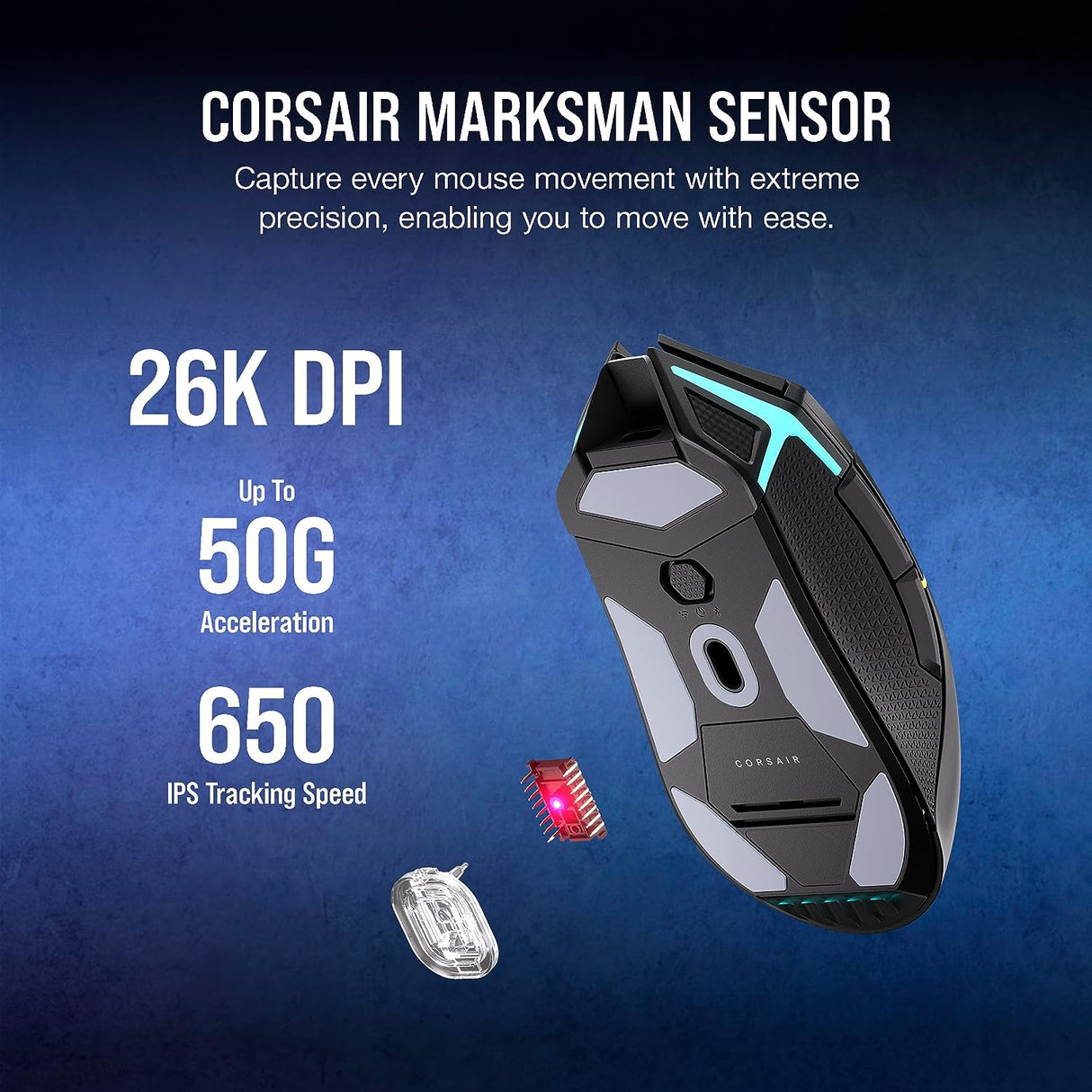 Corsair NIGHTSABRE RGB Wireless Gaming Mouse