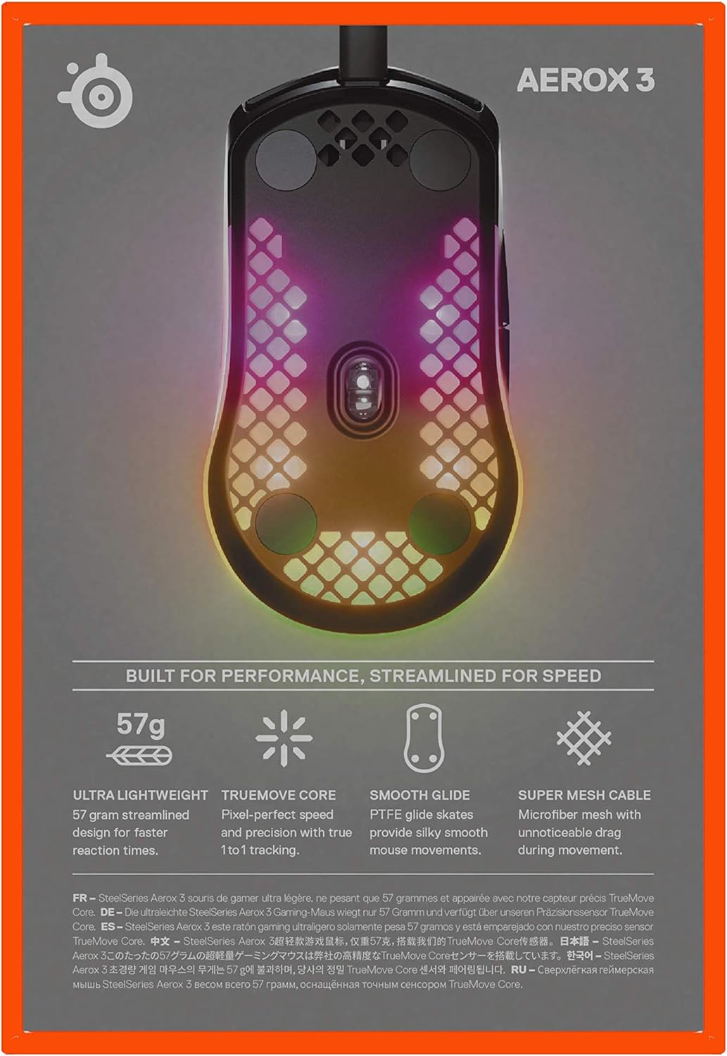 SteelSeries Aerox 3 (2022) Gaming Mouse