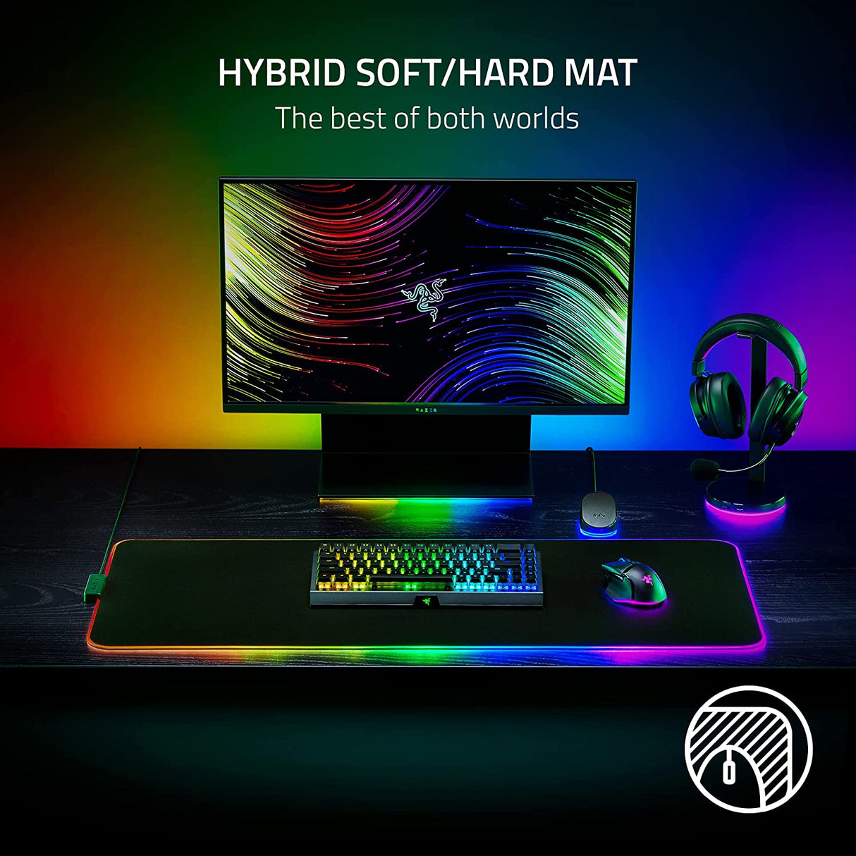 Razer Strider Chroma Hybrid Gaming Mouse Mat