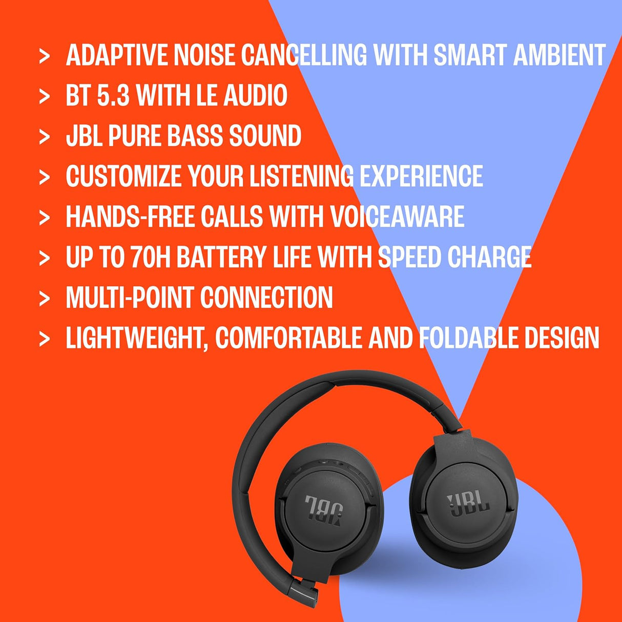 JBL Tune 770NC Wireless Over-Ear Headphones