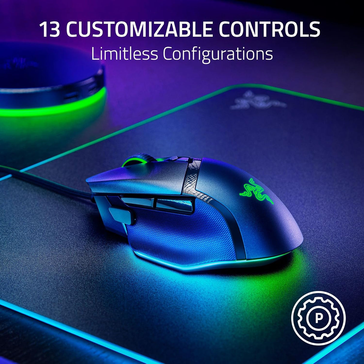 Razer Basilisk V3 35K Wired Ergonomic Gaming Mouse