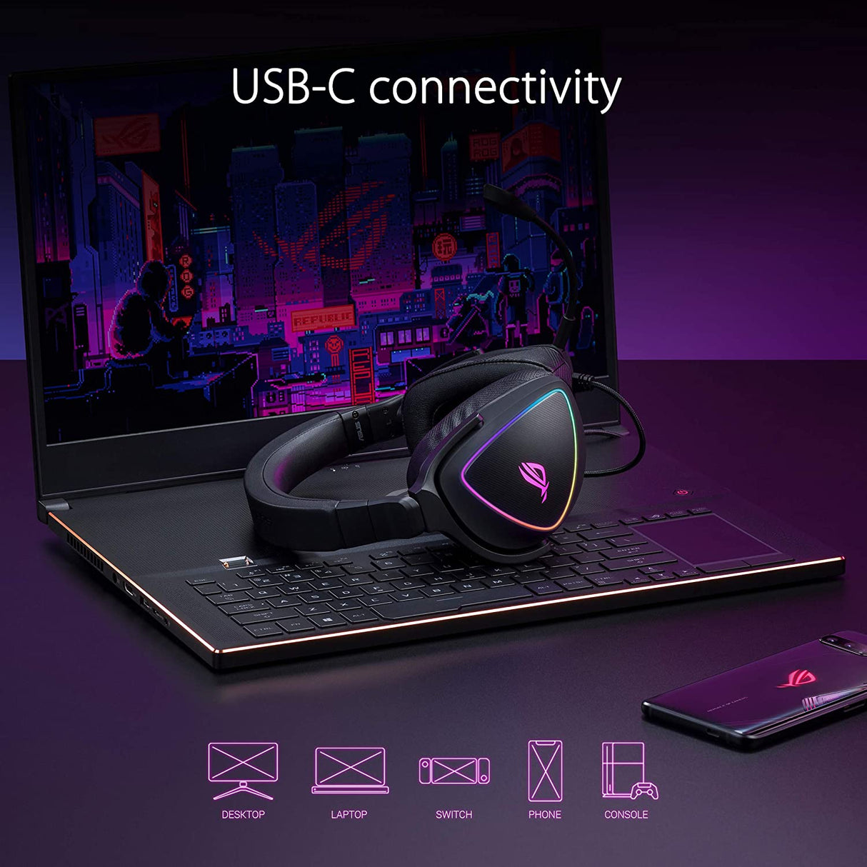 Asus ROG Delta S Lightweight USB-C Wired Gaming Headset