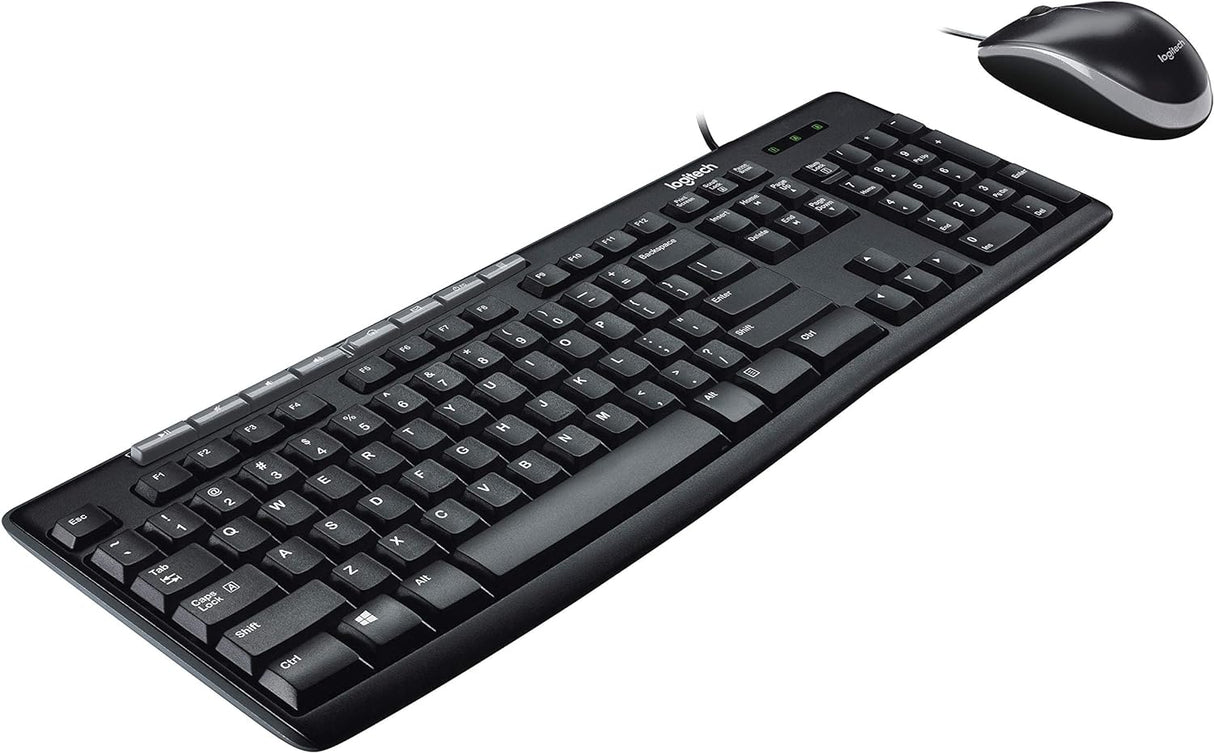 Logitech MK200 Media Corded Keyboard And Mouse Combo