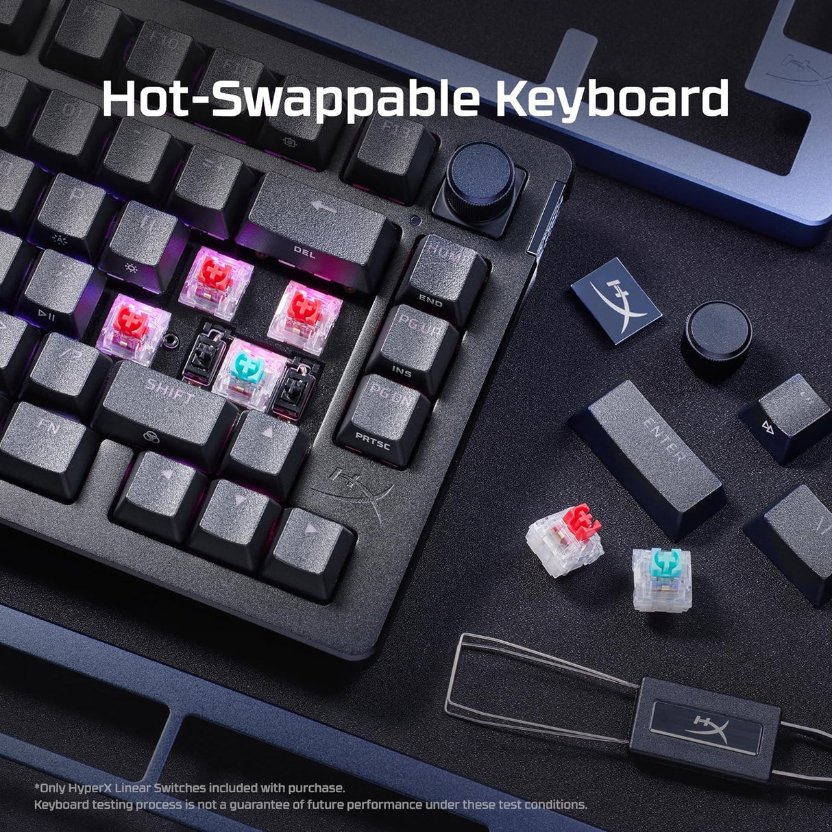 HyperX Alloy Rise 75 – Hot-Swappable 75% Mechanical Gaming Keyboard