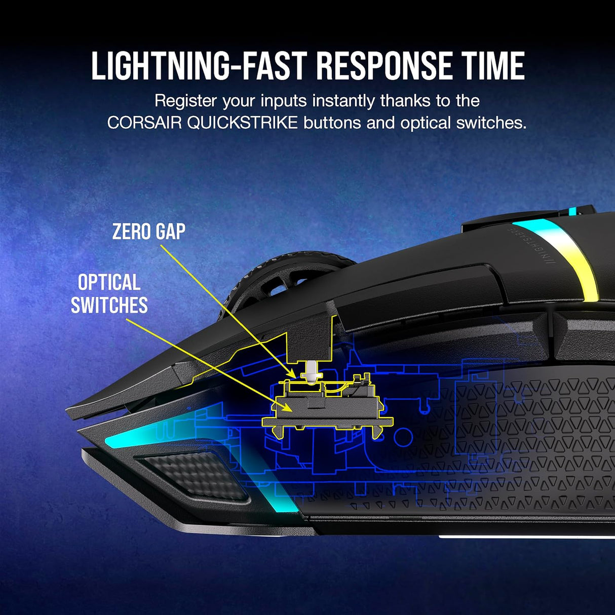 Corsair NIGHTSABRE RGB Wireless Gaming Mouse