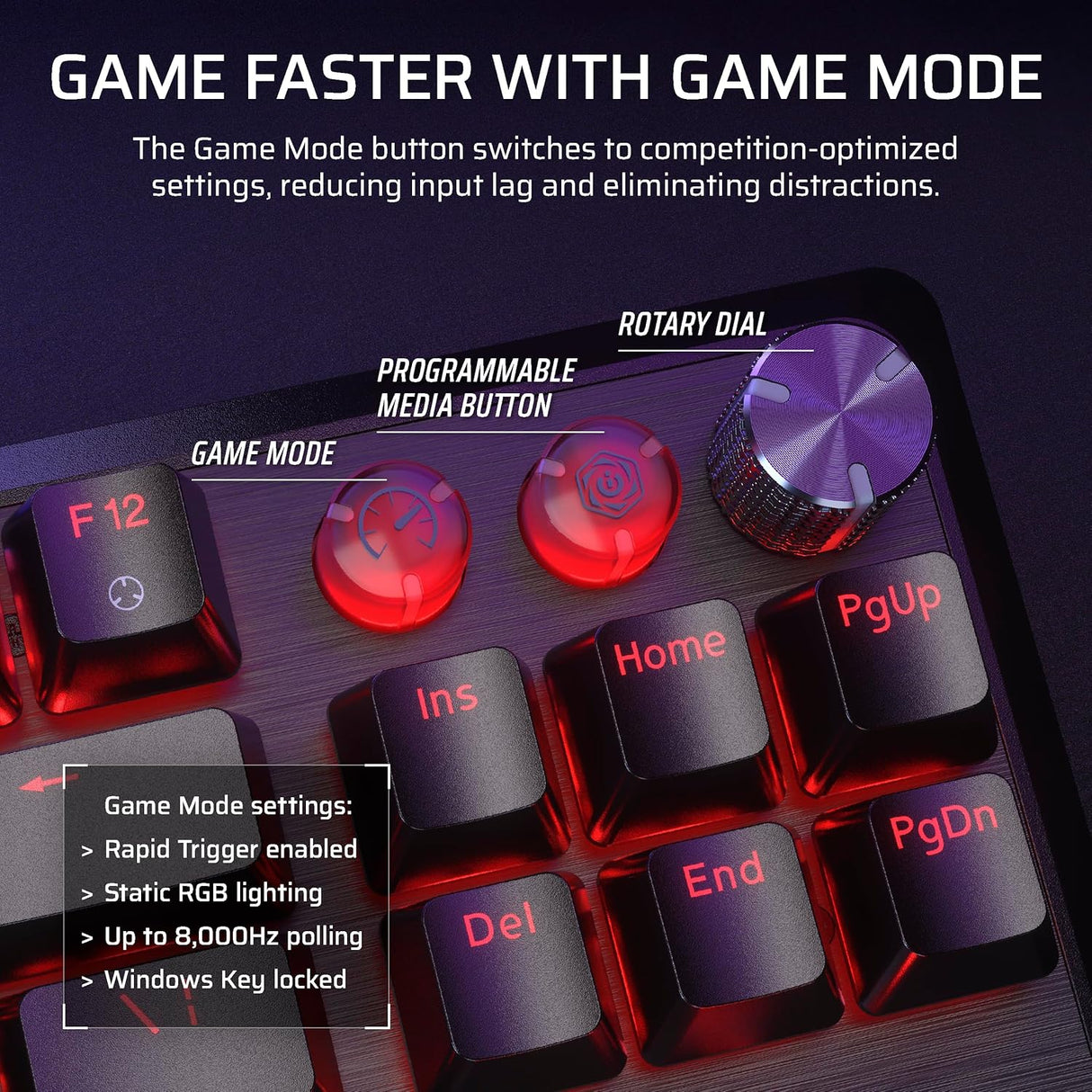 Corsair K70 PRO TKL Hall Effect Programmable Gaming Keyboard with Rapid Trigger